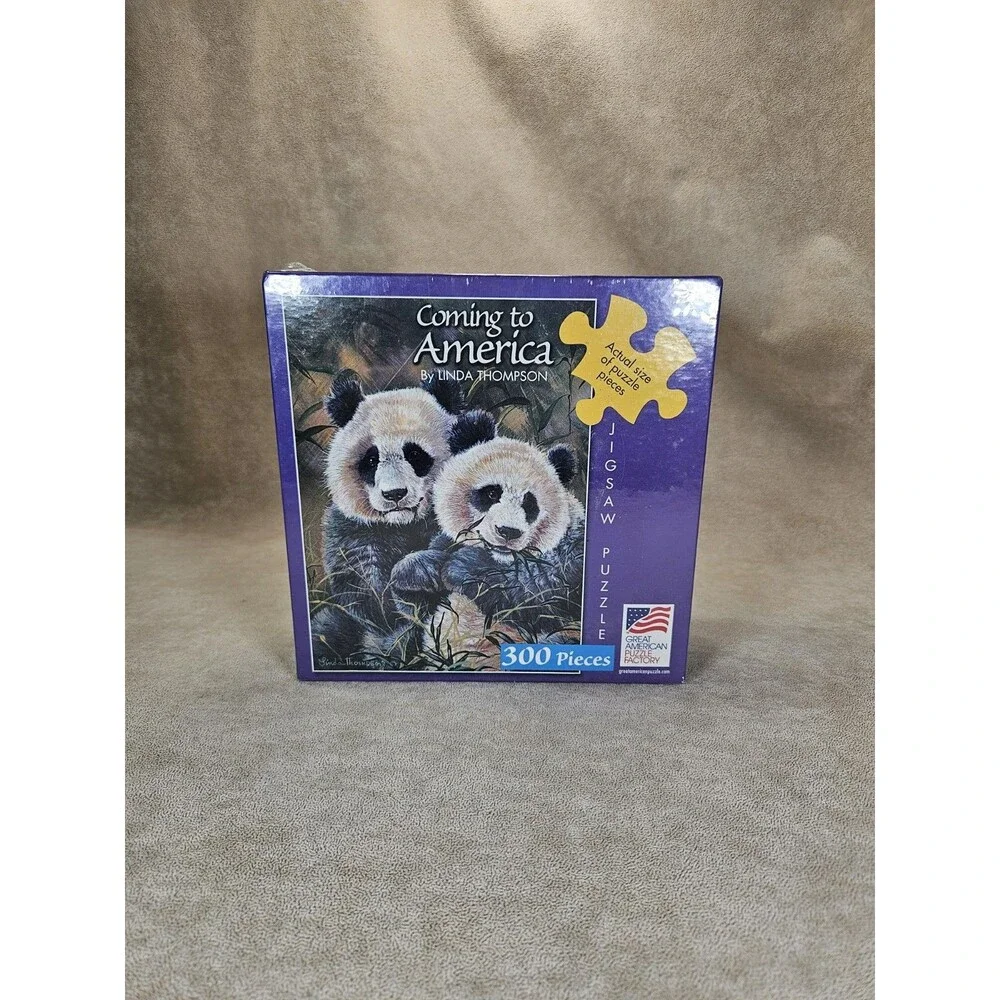 Panda Puzzle 300 Large Oversized Pieces Great American Puzzle Factory New Sealed